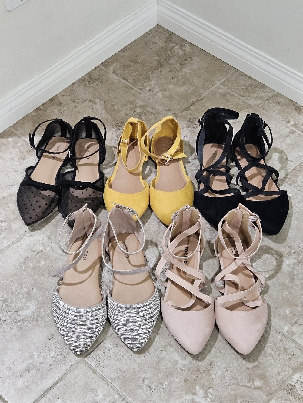 Torrid Strappy Flats - 5 Pairs